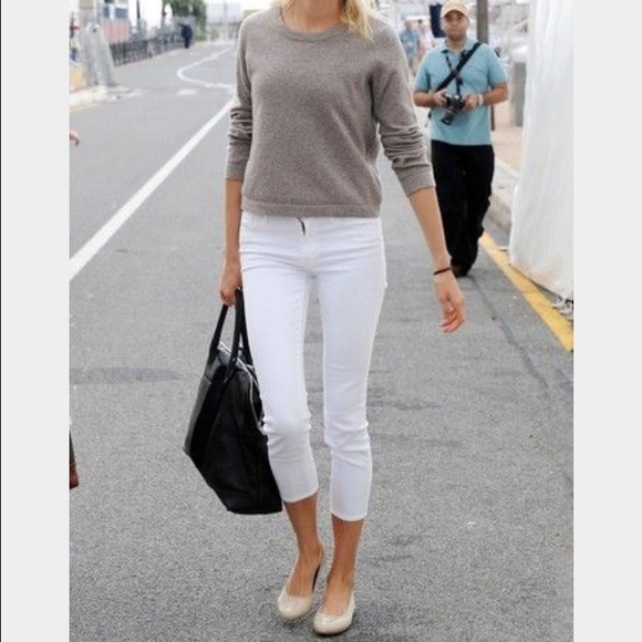 american eagle white capris