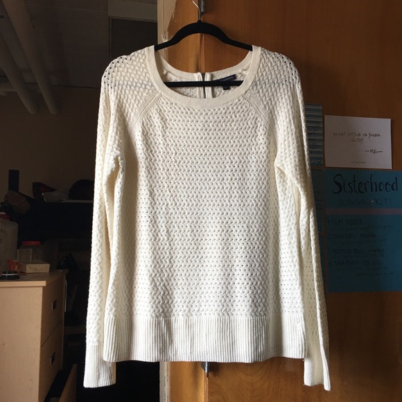 White Knitted Sweater