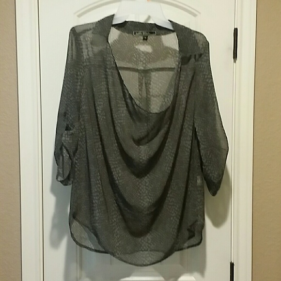 LOVE STITCH sheer blouse.
