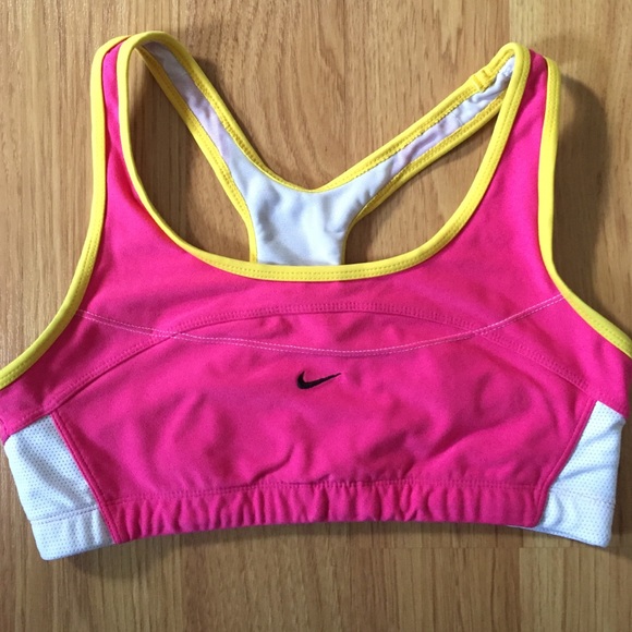 Nike Other - NIKE pink and yellow sports bra