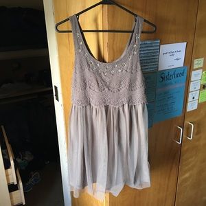 Over Lay Casual Lace Dress