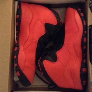 Air Jordan 10 retro girls "fusion red"