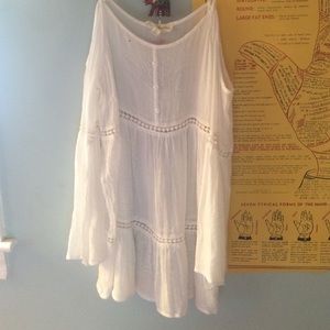 White bohemian dress