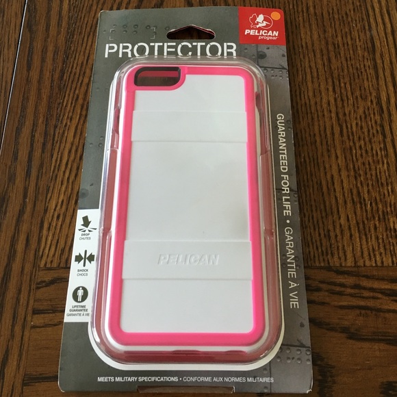 iPhone 6(s) Plus white&neon pink Pelican case