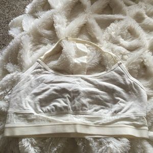 PINK Victoria's Secret Grey Cream Racerback