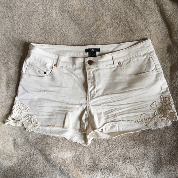 Cute Ivory Beach Shorts