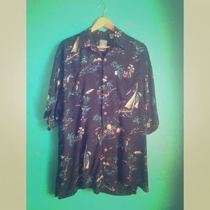 Vintage tropical men's shirt