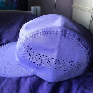 Supreme Perforated Logo Camp Cap