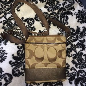 Coach cross body bag original print