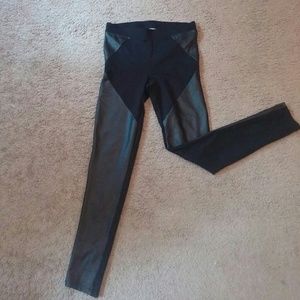 Like new Express faux leather design leggings
