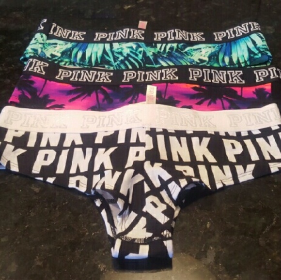 VICTORIA'S SECRET PINK LOGO CHEEKSTER PANTY