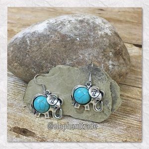 Boho lucky elephant earrings