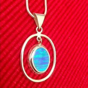 Sterling Silver & Gemstone Pendant Necklace