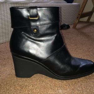 Leather booties