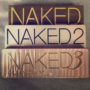 Fake naked 1, 2 &3 palettes