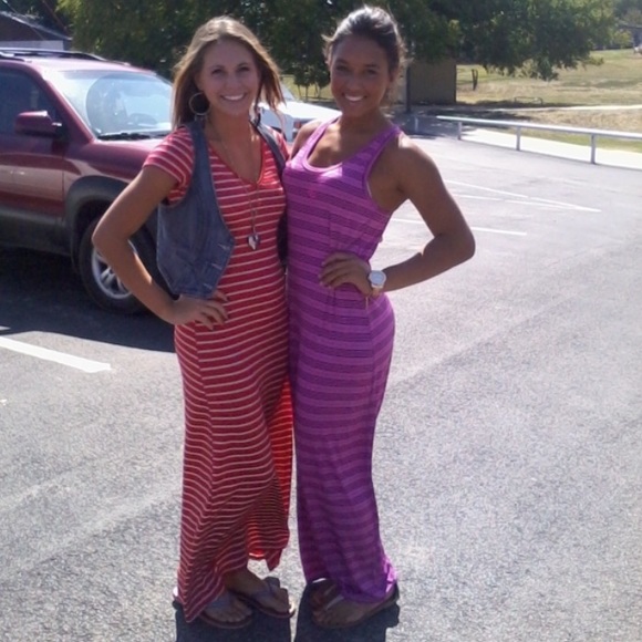 Purple maxi dress