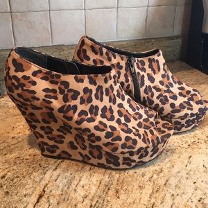 Mossimo®  Peep Toe Wedges - Leopard
