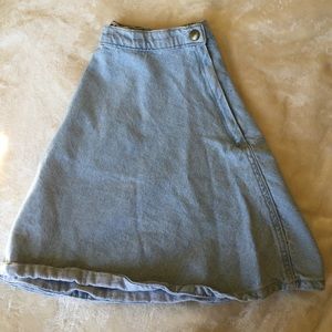 Denim Circle Skirt