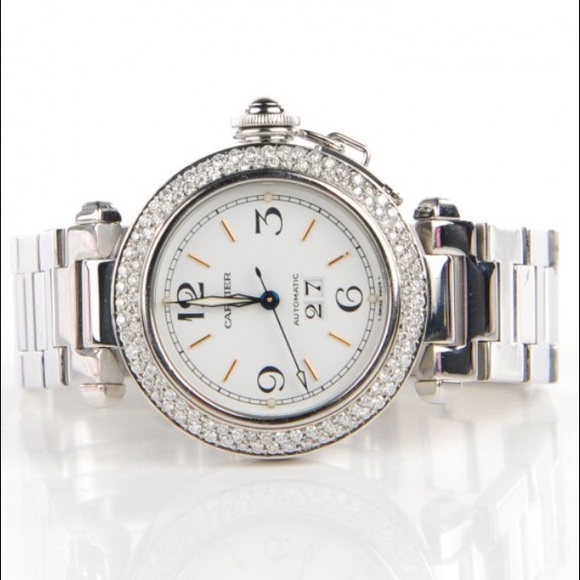 Authentic Cartier Pasha Diamonds Watch