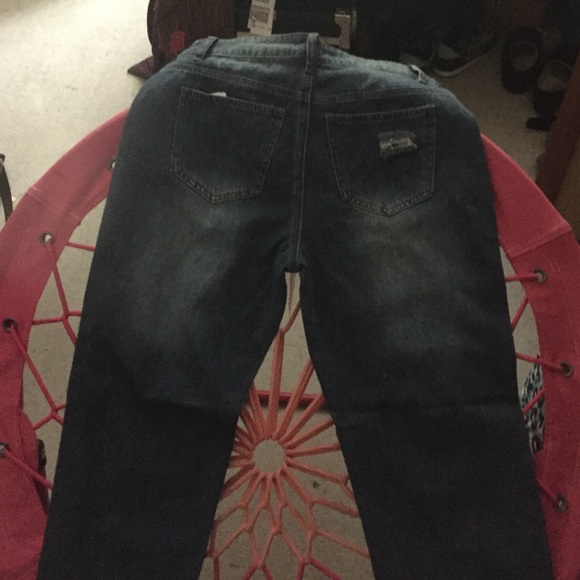 NEW Distressed straight-leg jeans - Picture 3 of 4
