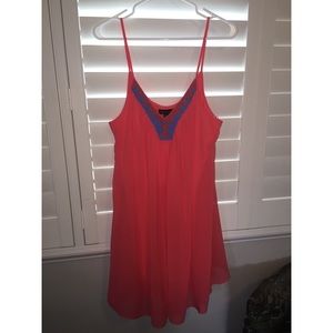 Coral summer dress