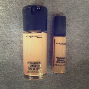 Mac foundation and concealer