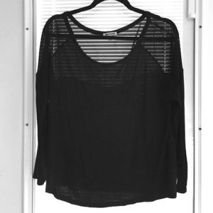 Juicy Couture half sheer top