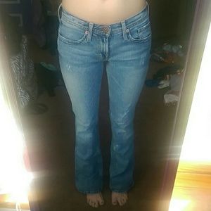 Stretch skinny flare jeans