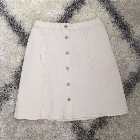 H&M Dresses & Skirts - Brand New H&M White Denim Skirt