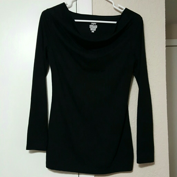 DONATED* Long-Sleeve Draped Neck Shirt - Picture 2 of 3
