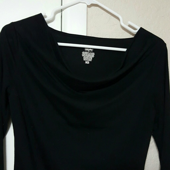 DONATED* Long-Sleeve Draped Neck Shirt - Picture 3 of 3