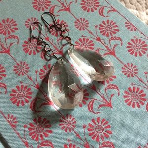 Handmade crystal drops earrings