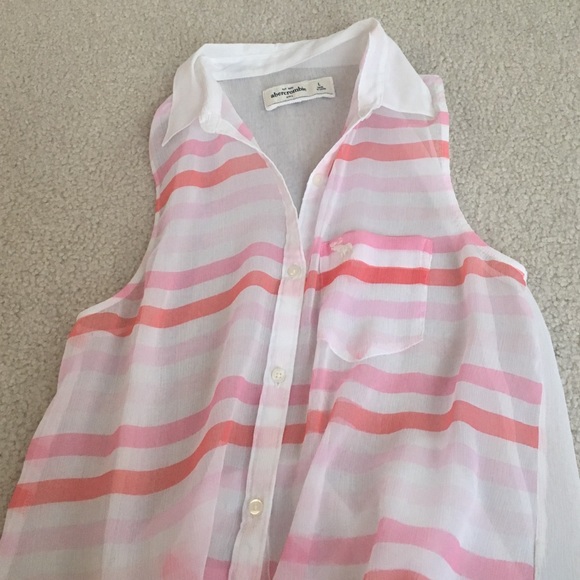 Pink striped tank