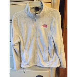 White fleece north face