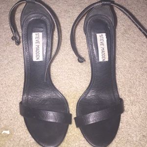 Black Steve Madden Ankle Heels