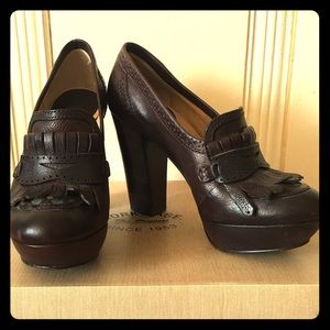 The Frye Company- Penny Loafer Heels- Leather
