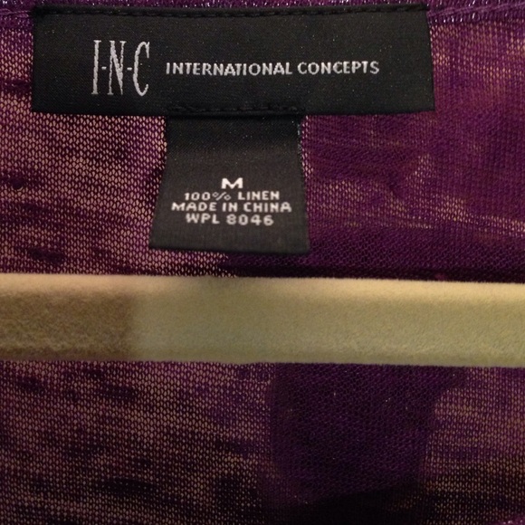 INC purple blouse M - Picture 2 of 4