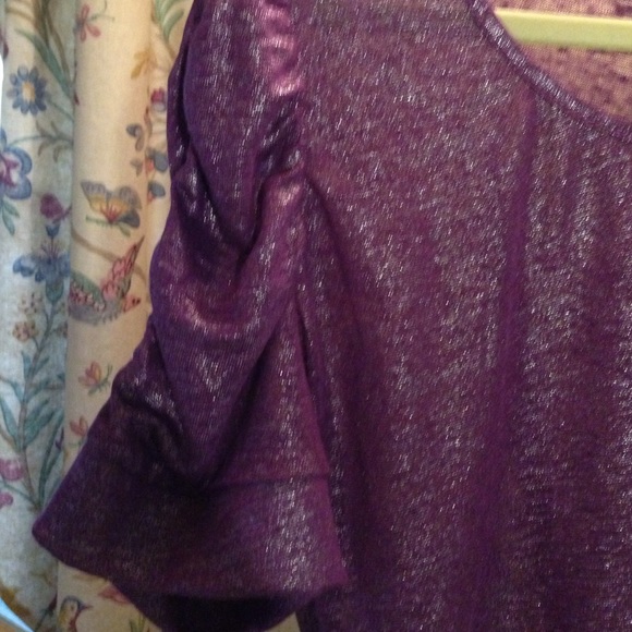 INC purple blouse M - Picture 3 of 4