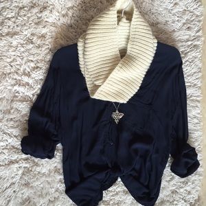 Soft White Infinity Scarf