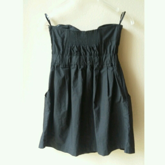 Black Strapless Dress - Picture 2 of 4