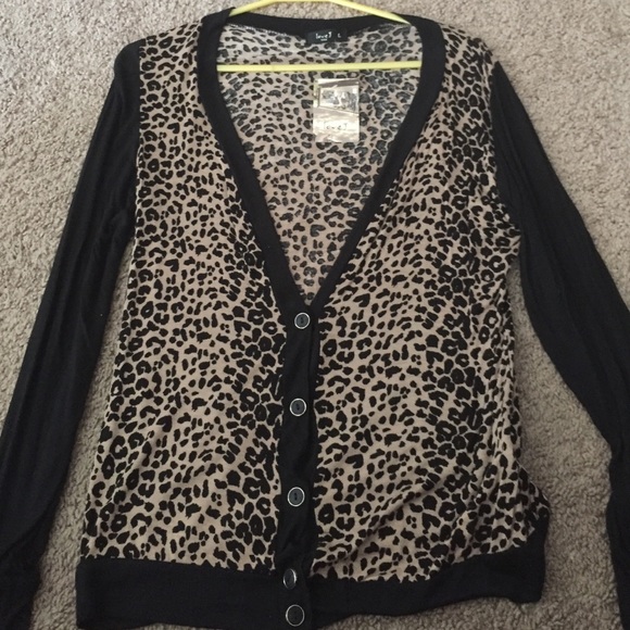 Love J leopard print cardigan