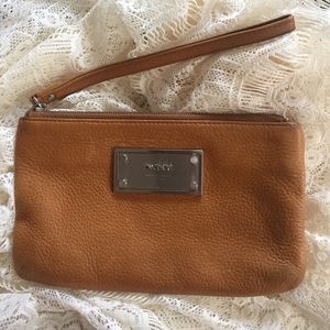 Leather wristlet