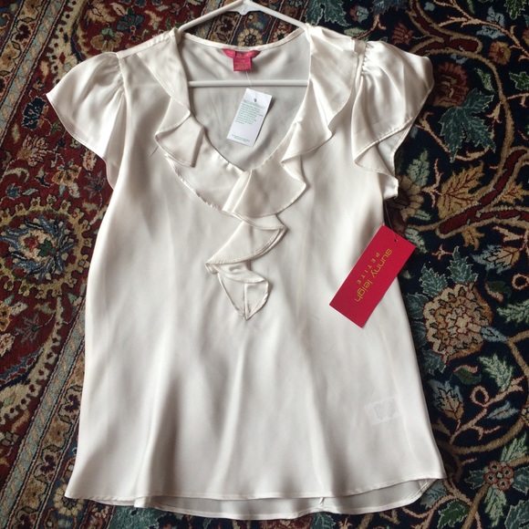 White shirt with Ruffles NWT