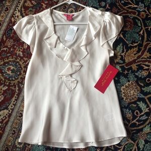 White shirt with Ruffles NWT