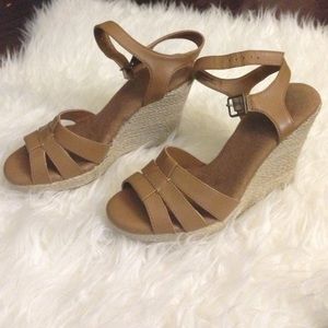 Tan wedges----super soft and comfortable