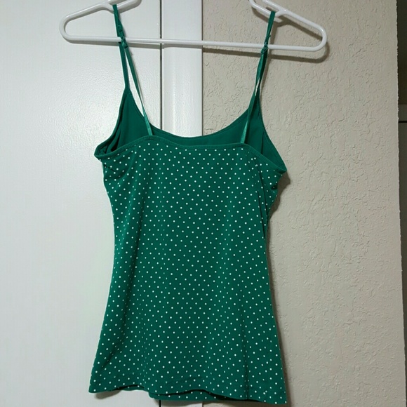 DONATED* Clearout🌞 Green Tank w/ Polka Dots - Picture 2 of 3