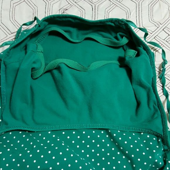 DONATED* Clearout🌞 Green Tank w/ Polka Dots - Picture 3 of 3