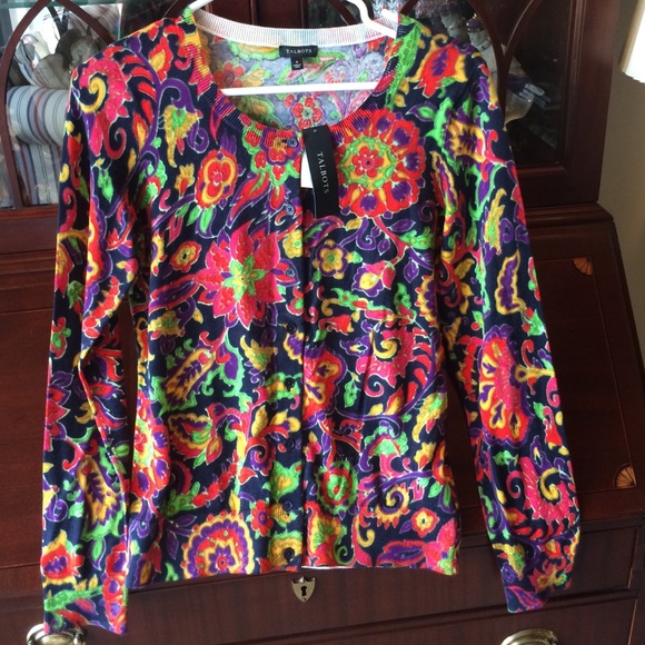 NWT talbots patterned sweater