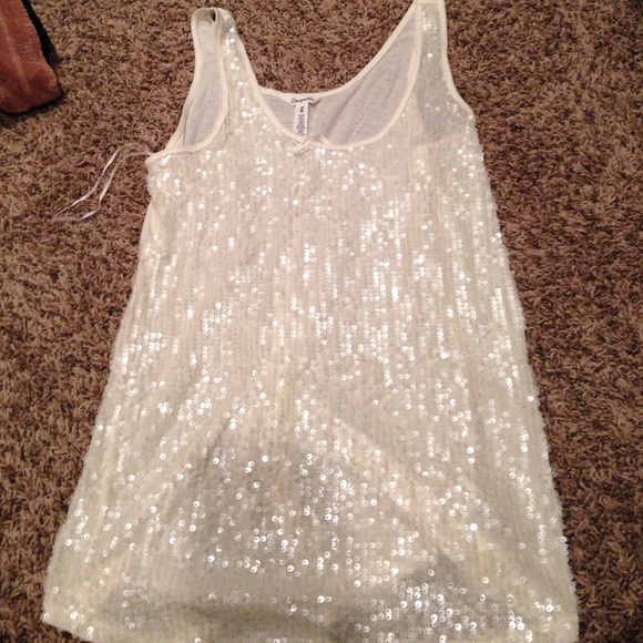 Sequin tank top