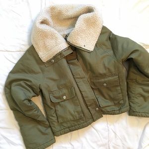 UNIF X UO SHERPA LINED BOMBER